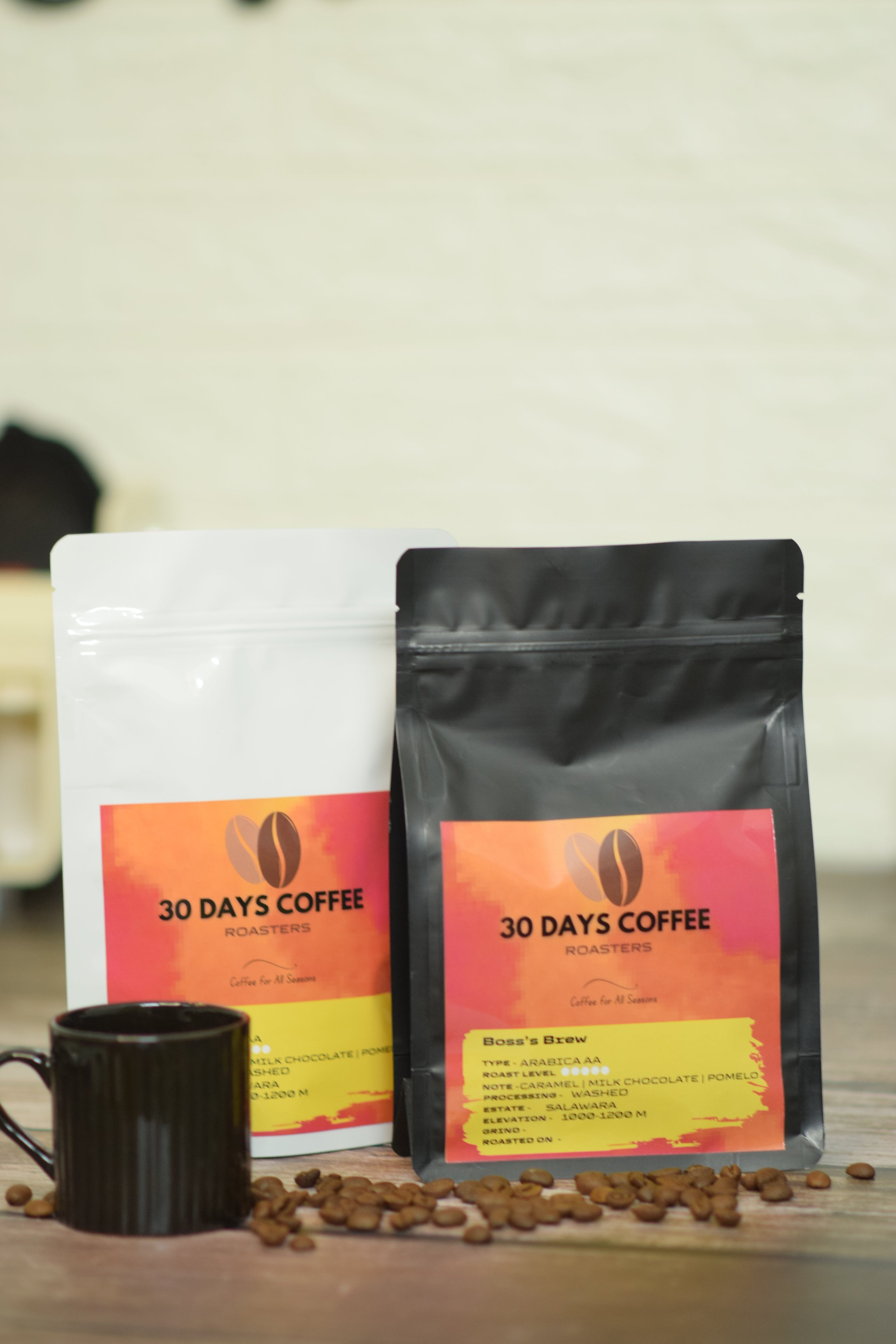 Boss's Brew specialty dark roast coffee — 30 Days Coffee Roasters