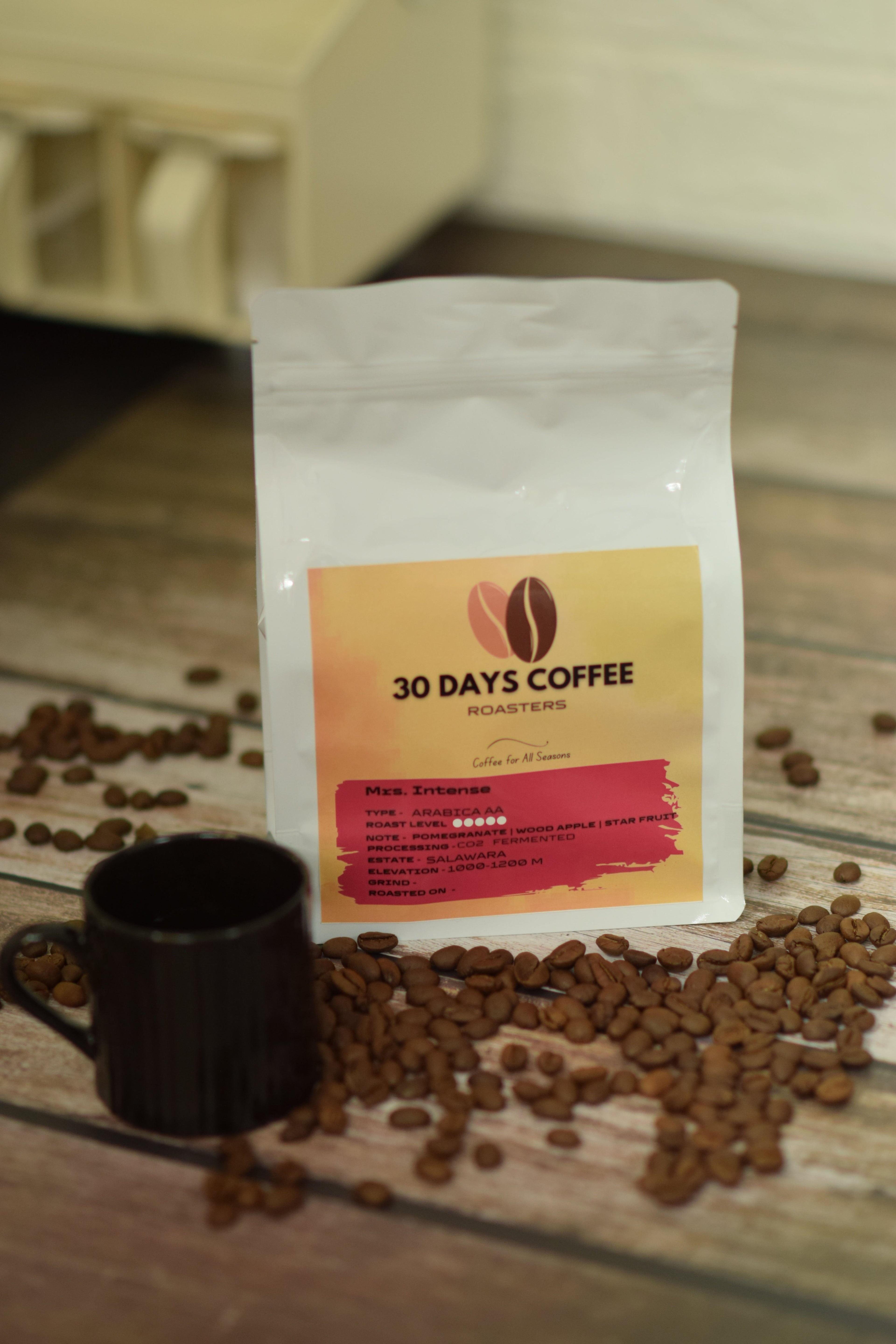 Mrs. Intense CO2 fermentation process coffee bag — 30 Days Coffee Roasters