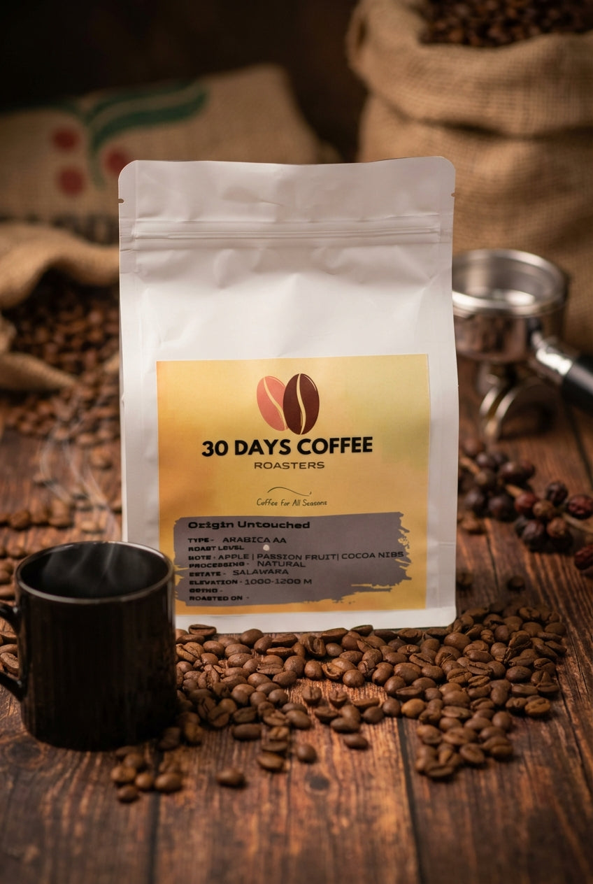 Origin Untouched natural process coffee bag — Salawara Estate Chikmagalur India